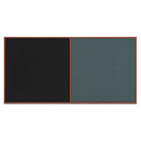 United Visual Products Enclosed Corkboard, 3 Door, 96"x48", 4" Fra, UV3413-WHITE-BUFF UV3413-WHITE-BUFF